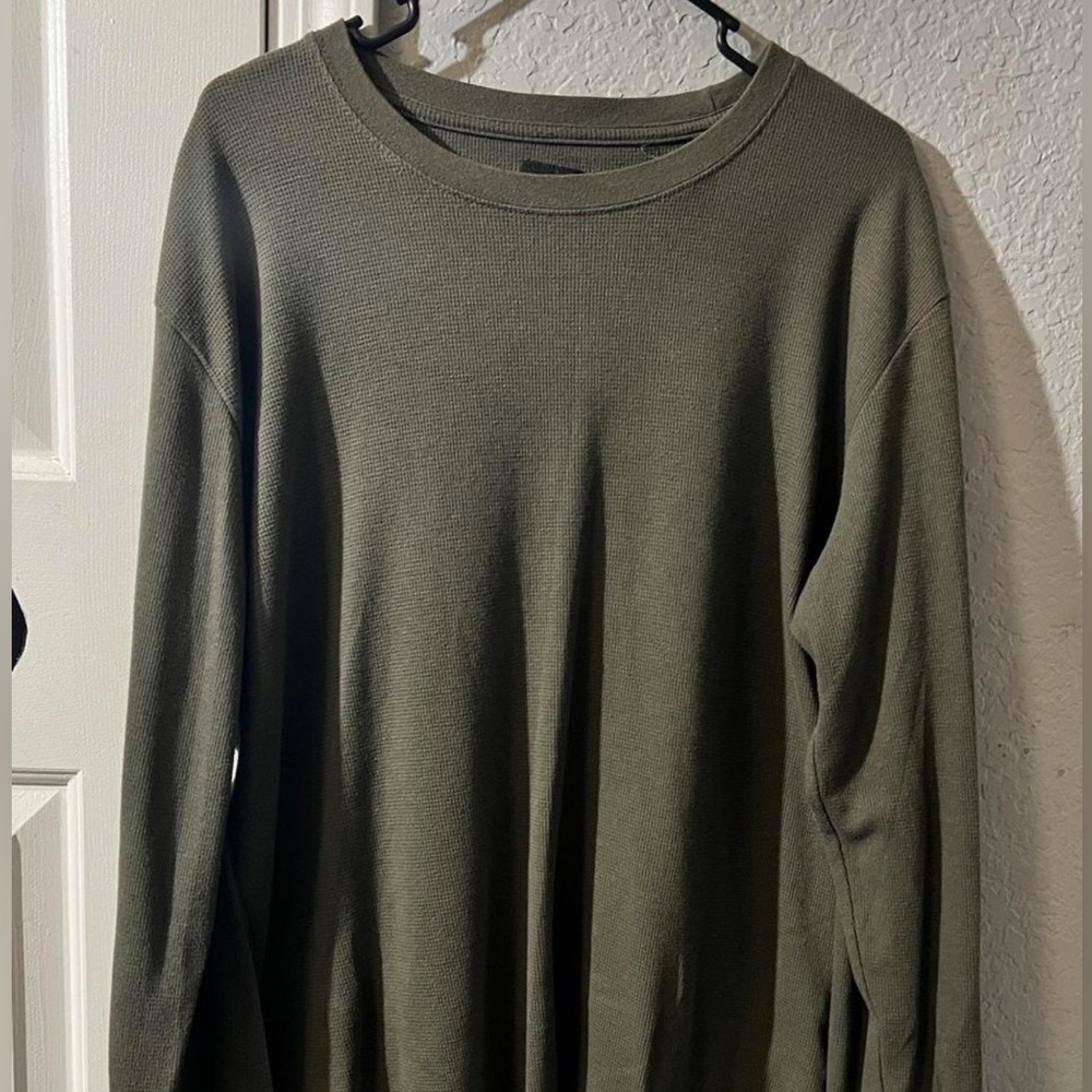 RSQ Forest Green Knit Shirt